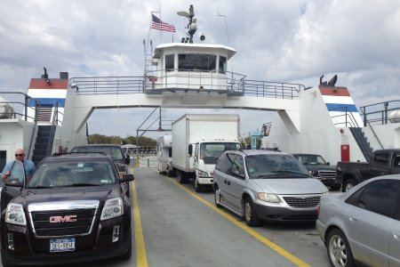 Met de RV op de Ferry op snelweg A1A